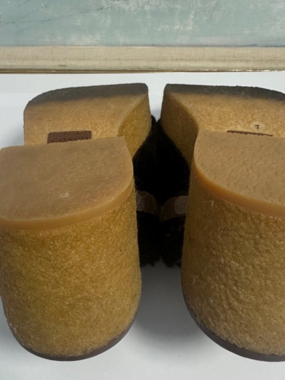 Coach Shearling Mules Back Clogs platform - Picture 6 of 10